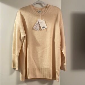 COS Cream Crew Neck Sweater